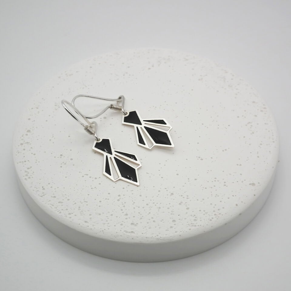 Mineli Geometrik Küpe