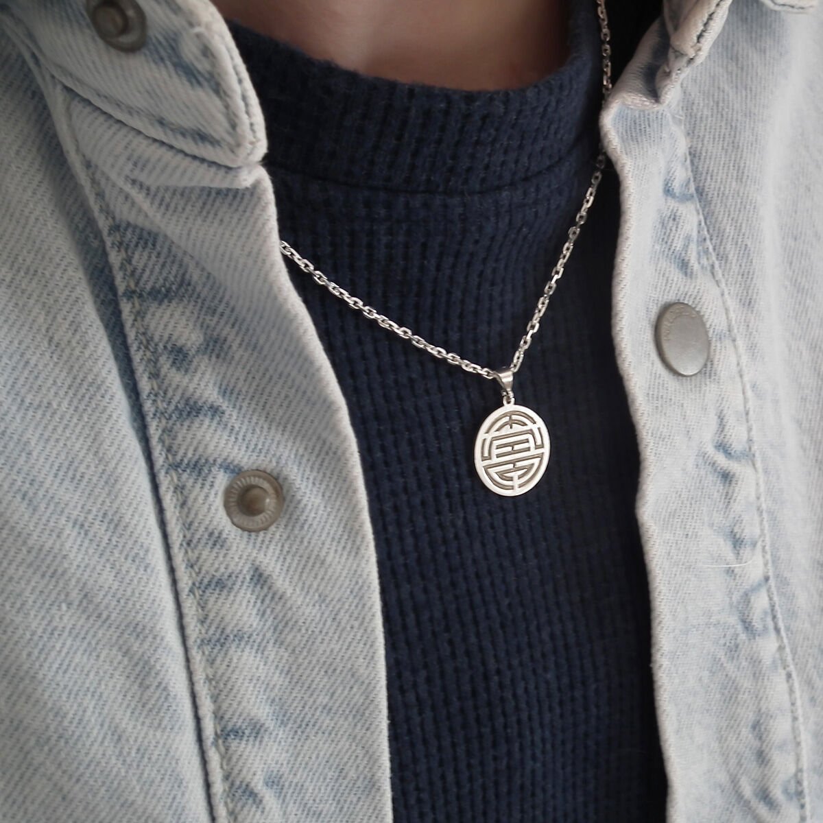 Shou Gümüş Kolye Fotoğraf 1