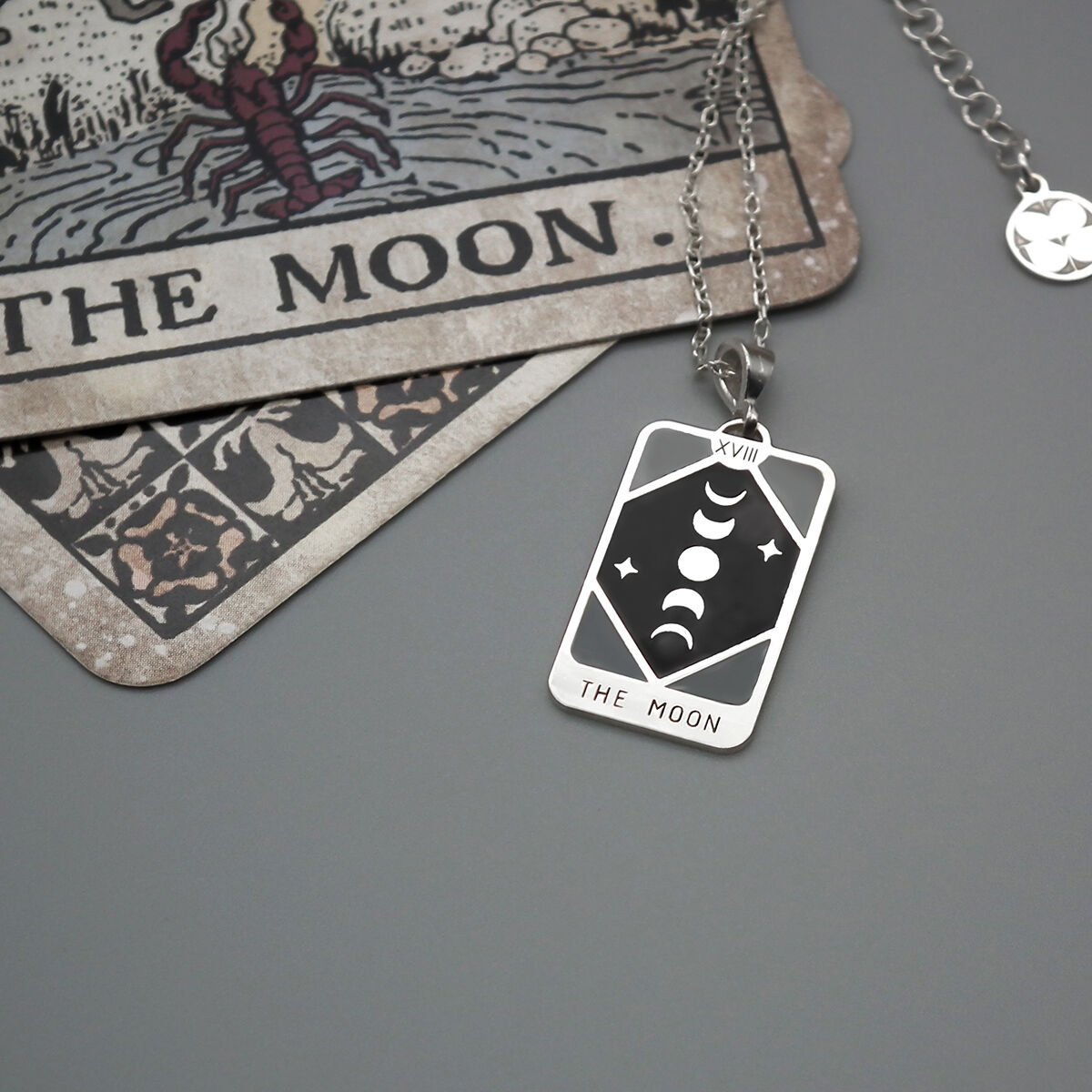 Ay Tarot Gümüş Kolye