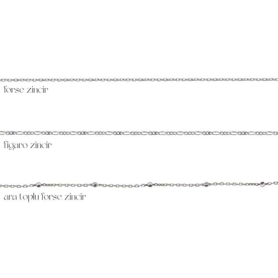 Kova Burcu Mineli Gümüş Kolye