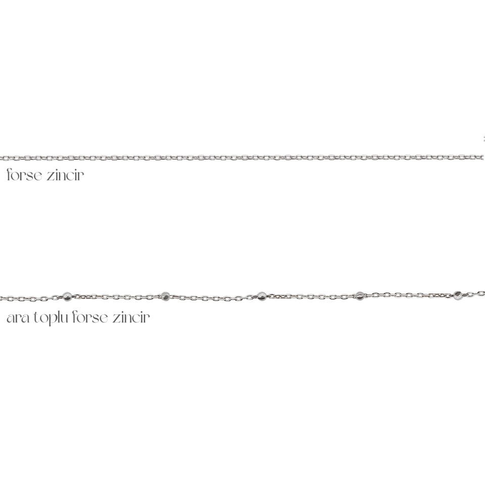 Beyaz Nazar Boncuğu Gümüş Kolye