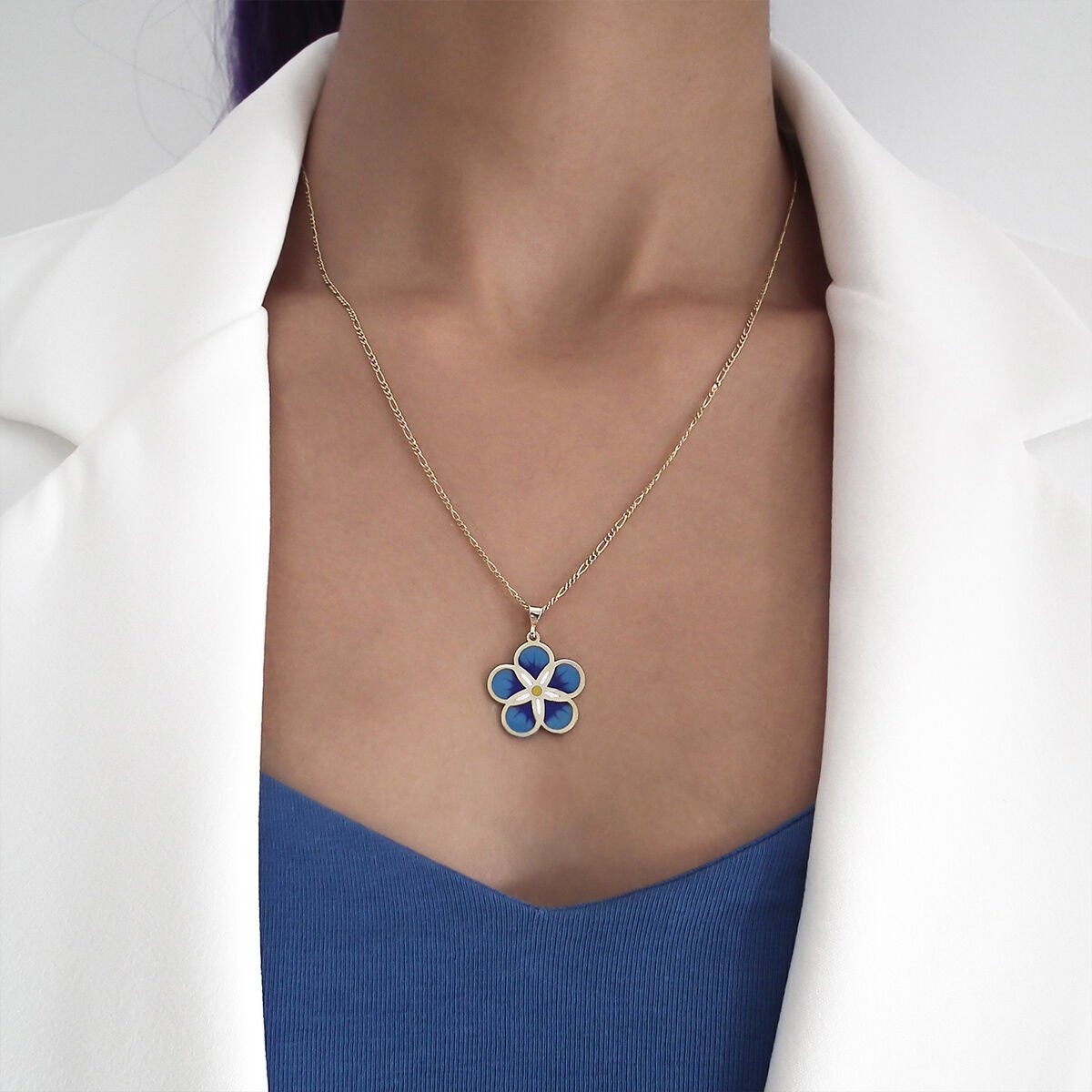 Forget Me Not Gümüş Kolye