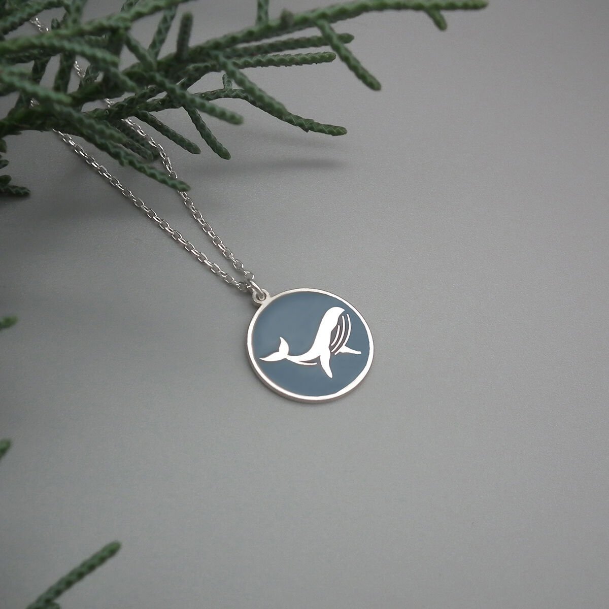 Balina Gümüş Kolye