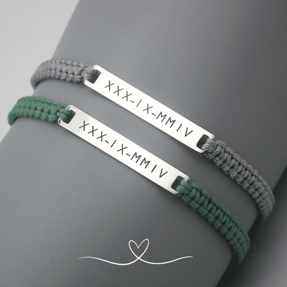 Kişiselleştirilebilir Gümüş İpli Bileklik