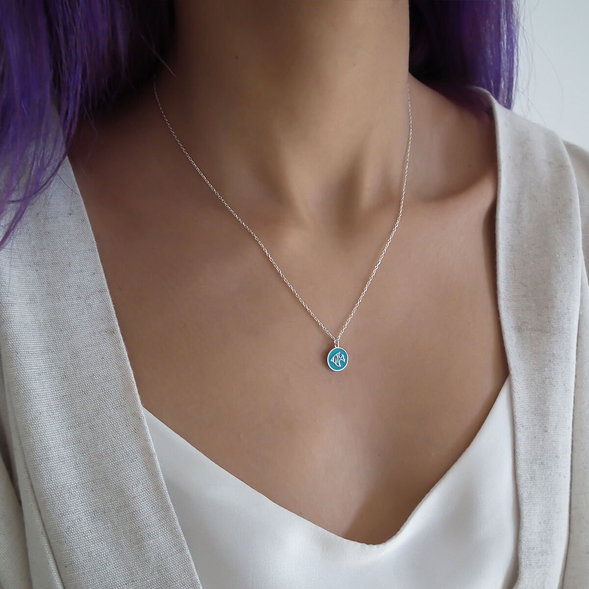 Balık Tiny Gümüş Kolye