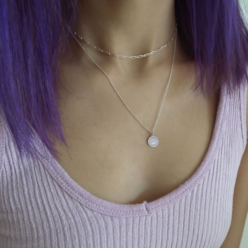 Deniz Kabuğu Tiny Gümüş Kolye