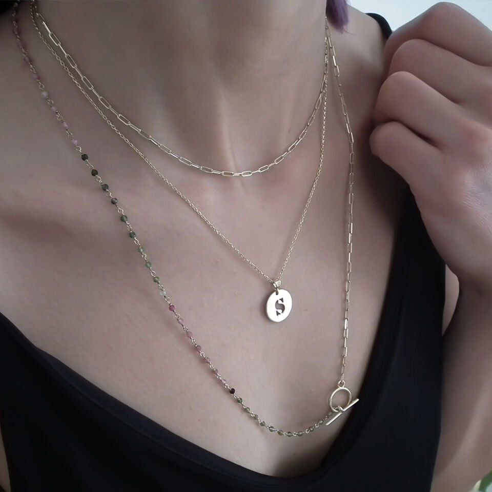 Kişiselleştirilebilir Doğal Taşlı Kolye Kombini